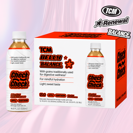 CheckCheck Prebiotic Rice Water (12-Pack, 16.9 fl oz PET Bottles)