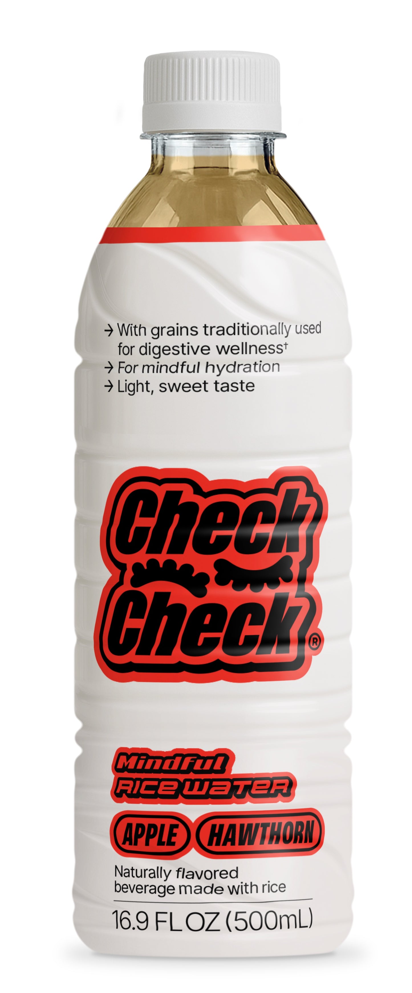CheckCheck Prebiotic Rice Water (12-Pack, 16.9 fl oz PET Bottles)